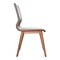 Armen Living Robin Mid-Century Dining Chair in Walnut Finish and Gray Fabric, PK2 LCRBSIGR - alternate 9
